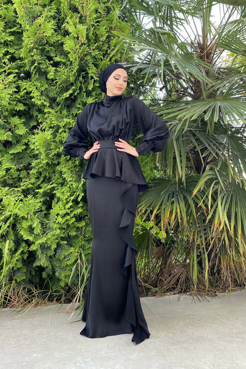 Lina Siyah Abiye